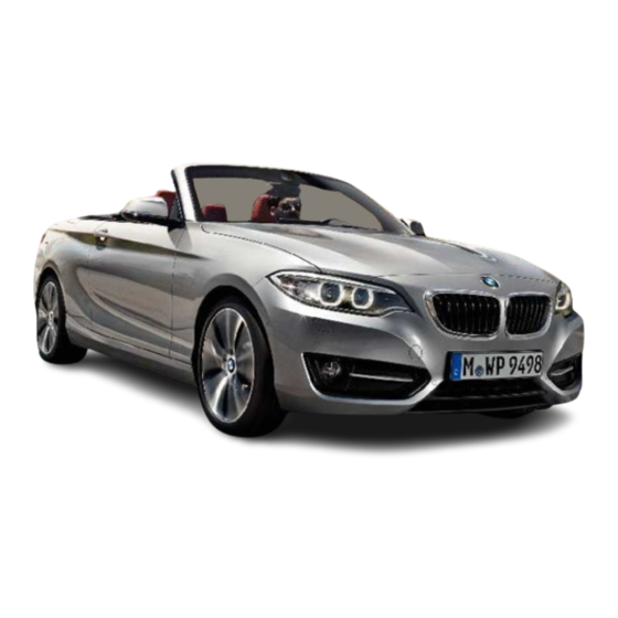 BMW 2 CONVERTIBLE 2015 Series Owner's Manual