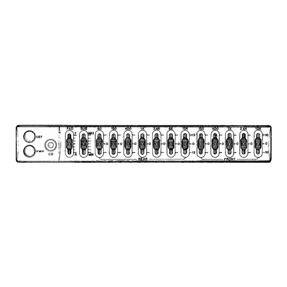 User Manuals: Legacy LEQ-12A Car Equalizer