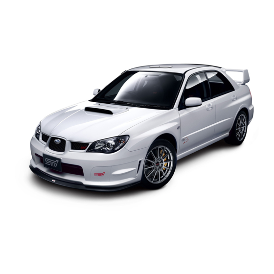 Subaru 2006 Impreza WRX Owner's Manual