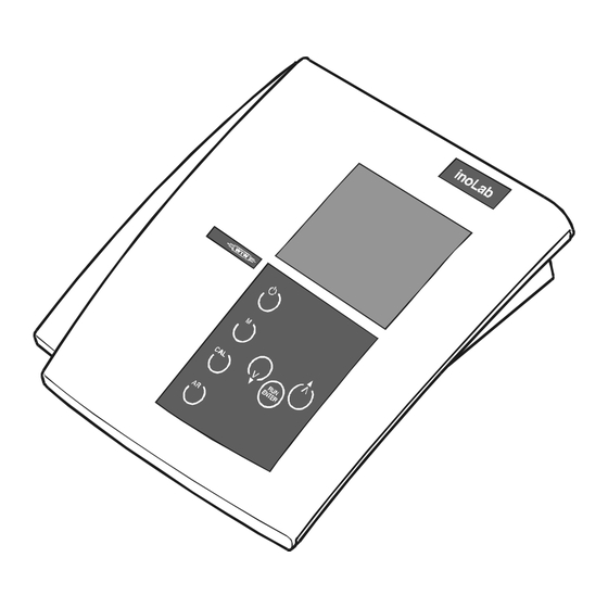 wtw inoLab pH/Oxi Level 1 Operating Manual