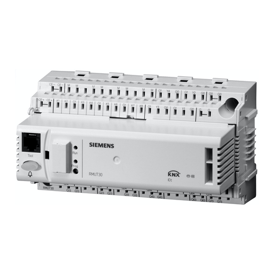 Siemens Synco 700 Series Manual