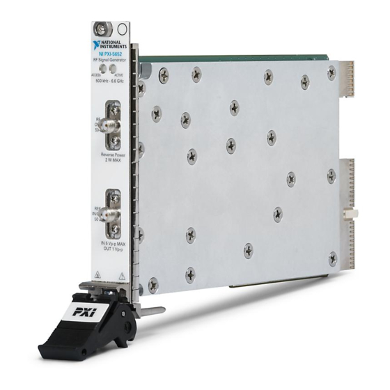 National Instruments PXI-5650 Calibration Procedure