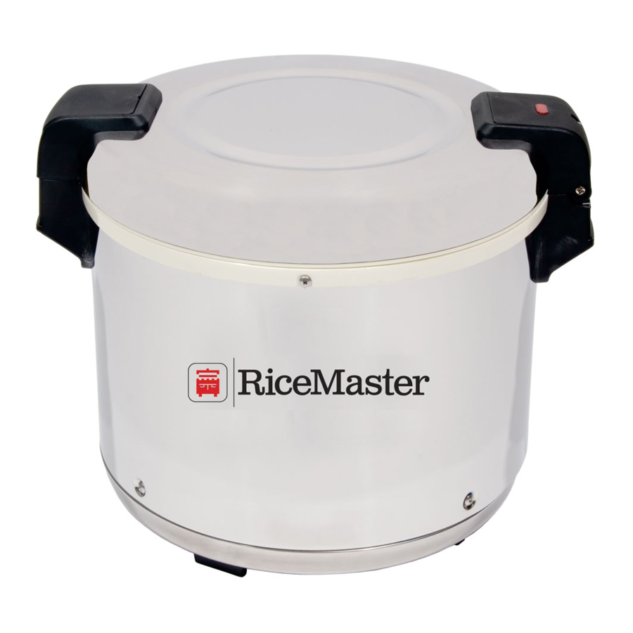 Town Food Service Equipment Ricemaster 56918 Owner's Manual