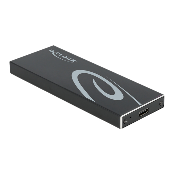 User Manuals: DeLOCK 42003 Enclosure M.2 SSD