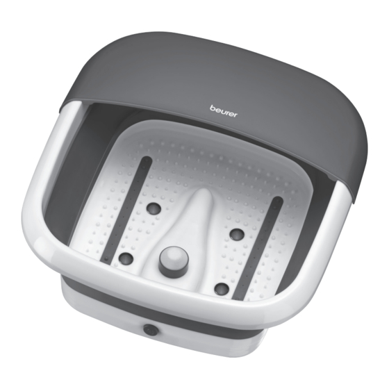 Beurer FB 30 Instructions For Use Manual