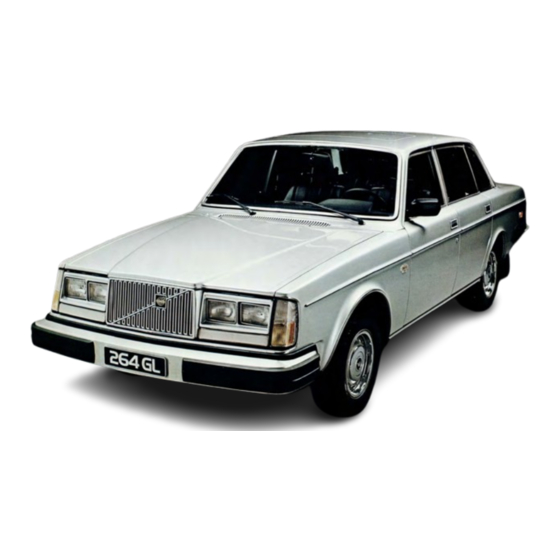 Volvo 264 1978 Owner's Manual