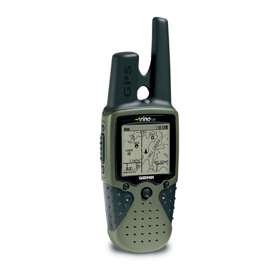 Garmin RINO 120 120 Quick Start Manual