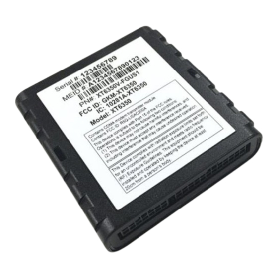 Xirgo XT6350 Vehicle GPS Tracking Manuals