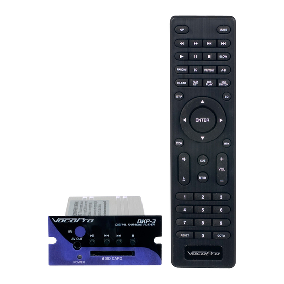 VocoPro DKP-3 Manual