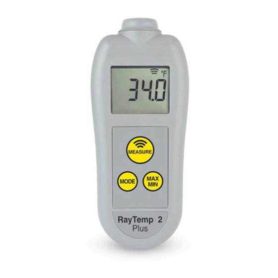 ThermoWorks RayTemp 2 Plus Operating Instructions