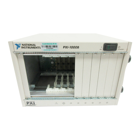 National Instruments PXI-1000B Installation Manual