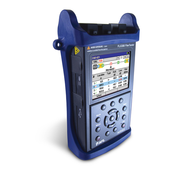AFL FlexTester FLX380 Series Quick Reference Manual