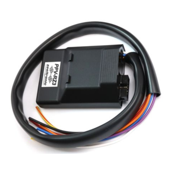 zeeltronic PPV-RZ3 User Manual