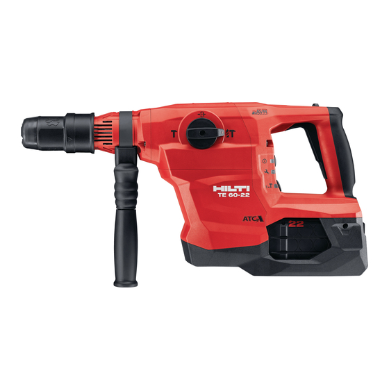Hilti TE 60-22 Original Operating Instructions