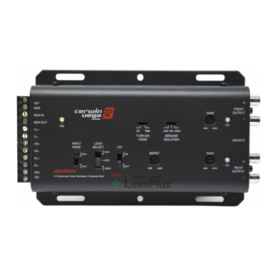 Cerwin-Vega IOEM44 Quick Start Manual
