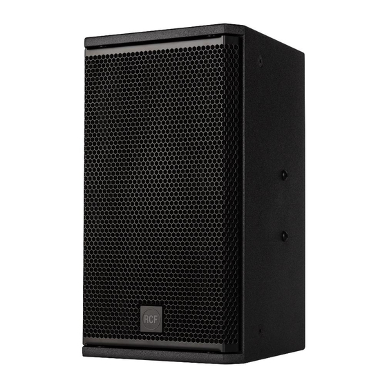 RCF X-MAX 10 Passive Two-Way Speaker Manuals