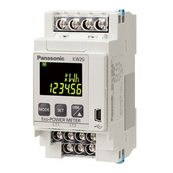 Panasonic KW2G Quick Start Manual