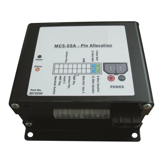 Standby MCS-SSA Installation Manual