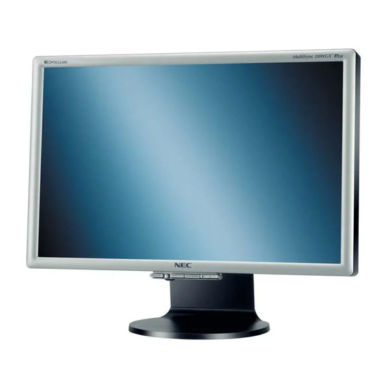 NEC MultiSync 70GX2 Pro User Manual