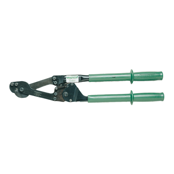 Greenlee 758 Instruction Manual