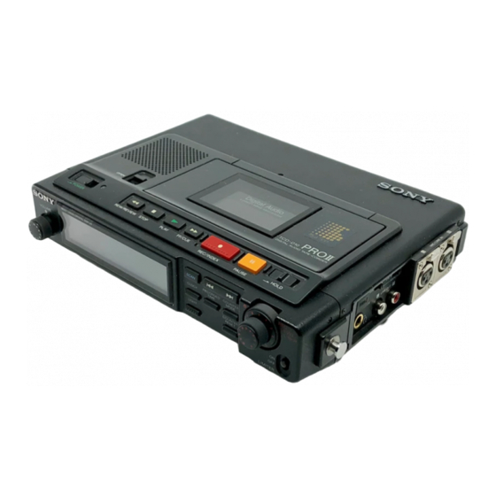 Sony TCD-D10PRO Service Manual