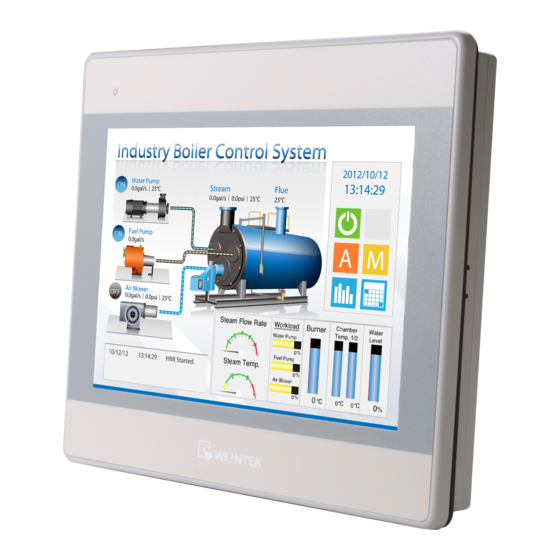weintek MT8103iE Series Installation Instruction