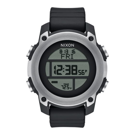 NIXON UNIT DIVE Operation Manual