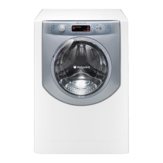 Hotpoint AQUALTIS AQLF9D 69 U Instructions For Installation And Use Manual
