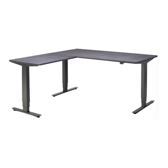 FRISKA Stockholm Bluetooth Corner Standing Desk Assembly Instructions Manual