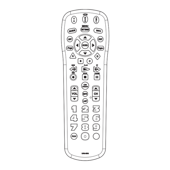 Universal Remote Control Easy Clicker UR3-SR3 Operating Manual