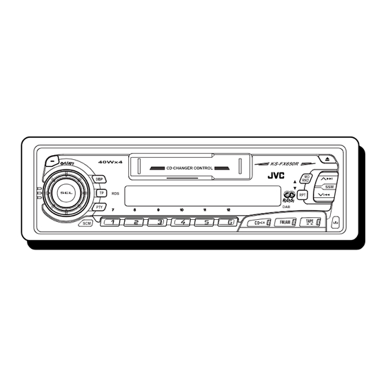 User Manuals: JVC KS-F550R Car Cassette Receiver