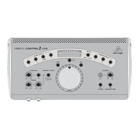 Behringer XENYX CONTROL1USB Quick Start Manual