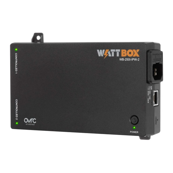 WattBox 250 Series Quick Start Manual