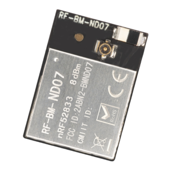 RF-Star RF-BM-ND07 Manual