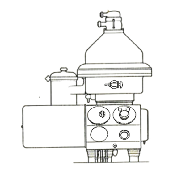 Alfa Laval MRPX 314 HGV-74C Operator's Manual