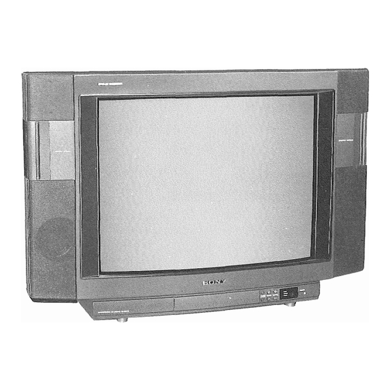 Sony TRINITRON KV-27HFR US Service Manual