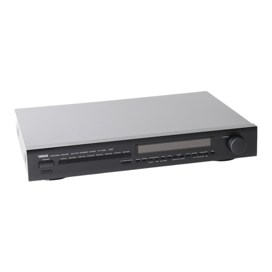 Yamaha TX-930 Owner's Manual