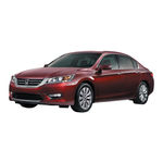 Honda 2013 Accord Sedan EX-L with Navigation Reference Manual