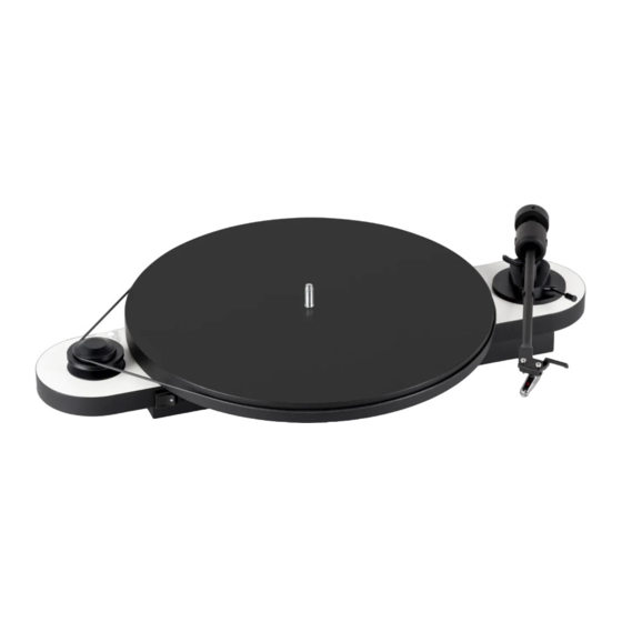 Pro-Ject Audio Systems Elemental Instructions For Use Manual