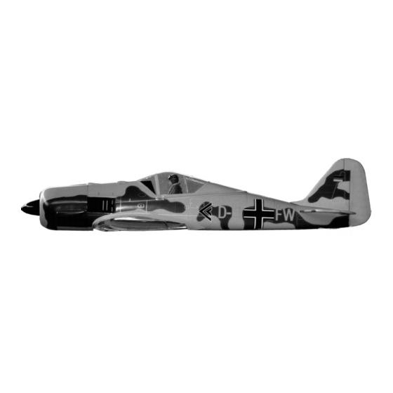 VQ FOCKE-WULF FOCKE-WULF Instruction Manual