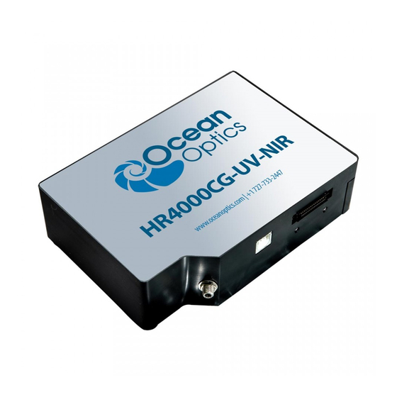 Ocean Optics HR4000CG-UV-NIR Installation And Operation Manual