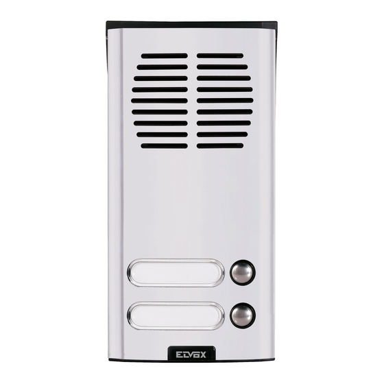 Vimar ELVOX 8100 Series Installer's Manual
