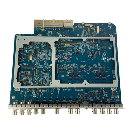 Sony XDBK-104 Installation Manual
