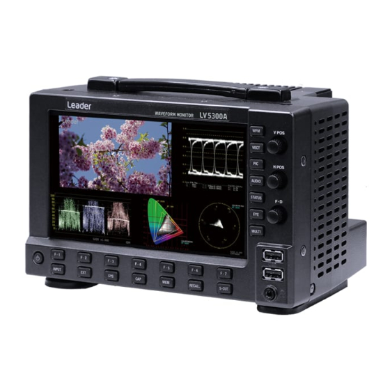 Leader LV5300A Instruction Manual