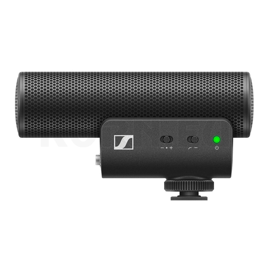 Sennheiser MKE 400 Instructions For Use Manual
