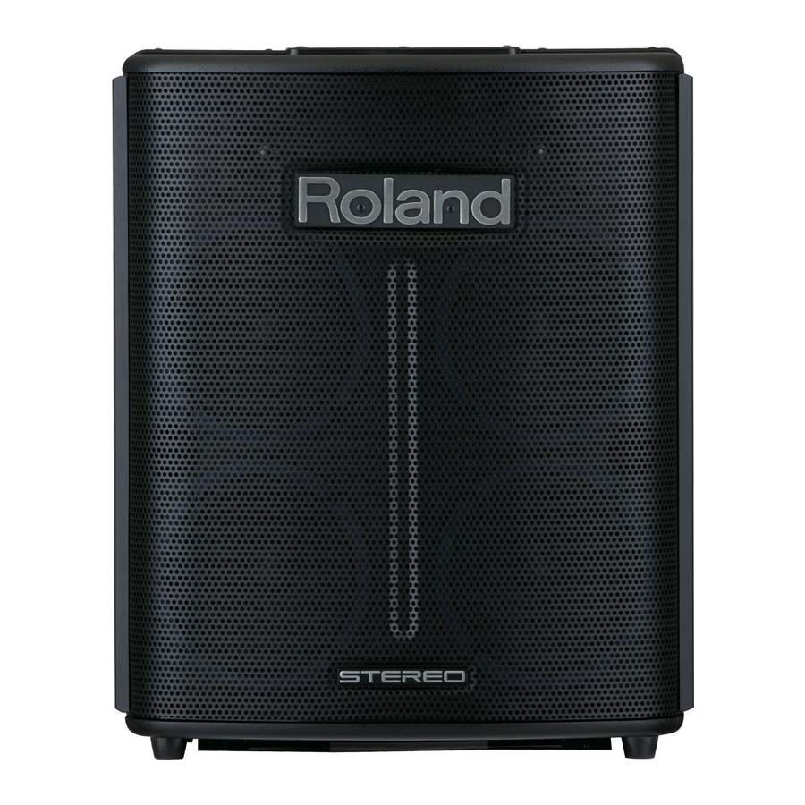 Roland BA-330 - Stereo Portable Amplifier Manual