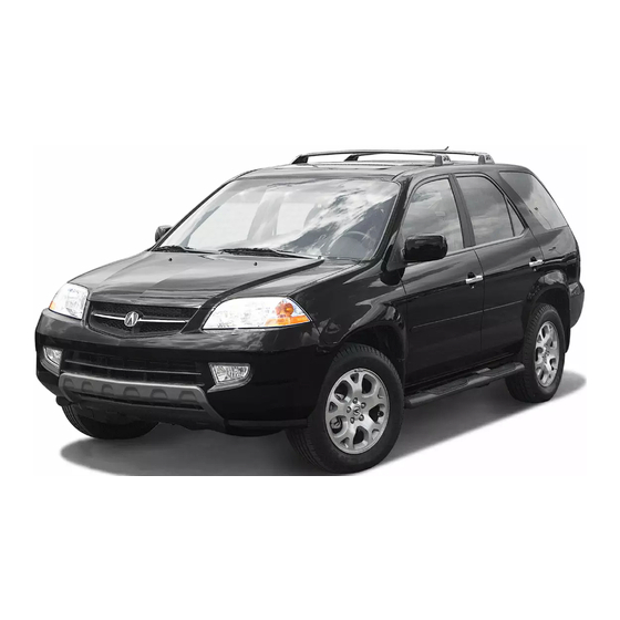 Acura 2002 MDX Owner's Manual