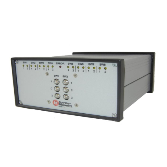 Dow-Key Microwave MMS Mini-Matrix Manuals