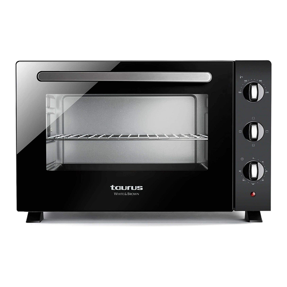 User Manuals: White and Brown taurus MF341B Mini Oven