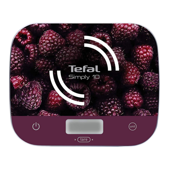 TEFAL SIMPLY 10 Quick Start Manual